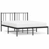 vidaXL Bettgestell mit Kopfteil Metall Schwarz 120x200 cm
