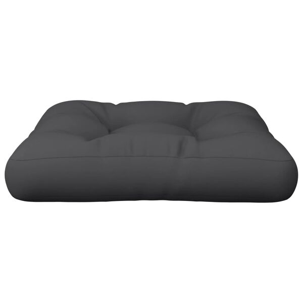 vidaXL Palettenkissen Schwarz 60x60x12 cm Stoff