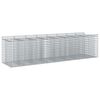 vidaXL Gabionen-Hochbeet 4 pcs Silber