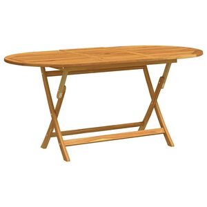 vidaXL Klappbarer Gartentisch 160x85x75 cm Massivholz Eukalyptus