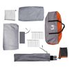 vidaXL Tunnelzelt 4 Personen Grau und Orange Wasserdicht