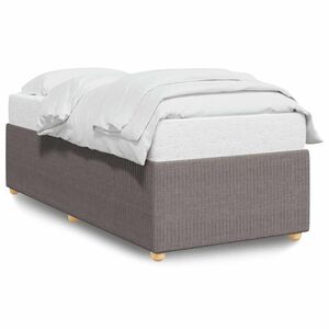 vidaXL Bettgestell ohne Matratze Taupe 80x200 cm Stoff