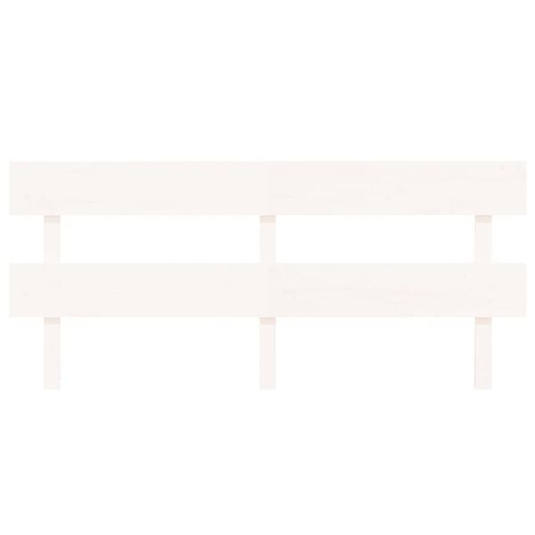 vidaXL Kopfteil Wei&szlig; 184x3x81 cm Massivholz Kiefer