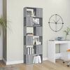 vidaXL B&uuml;cherregal/Raumteiler Grau Sonoma 60x24x186 cm