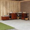 vidaXL K&uuml;chenaufbewahrung mit Regal Rostig 60 x 50 x 92 cm Stahl