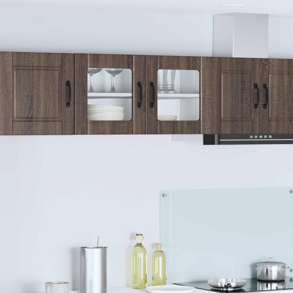 vidaXL K&uuml;chenschrank Braun Eichen-Optik 80 x 31 x 40 cm Holzwerkstoff