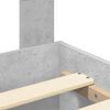 vidaXL Bettrahmen mit Kopfteil Beton Grau 180 x 200 cm Holzwerkstoff