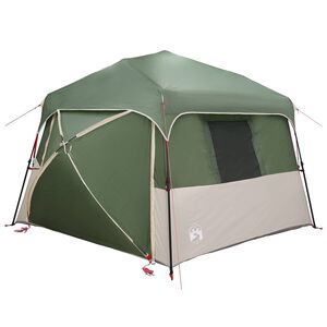 vidaXL Sofort Zelt mit Speicher ALTA Gr&uuml;n 458 x 458 x 230 cm Stahl