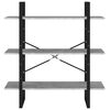 vidaXL B&uuml;cherregal Betongrau 100x30x105 cm Holzwerkstoff