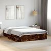 vidaXL Bettgestell mit Schubladen R&auml;uchereiche 120x190cm Holzwerkstoff