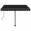 vidaXL Standmarkise Manuell Einziehbar 350x250 cm Anthrazit