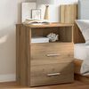 vidaXL Nachttisch Artisan-Eiche 50x32x60 cm Holzwerkstoff