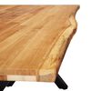 vidaXL Esstisch 140x80x75 cm Massivholz Eiche