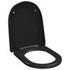 vidaXL Toilettensitz mit Absenkautomatik und Quick-Release Schwarz