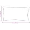 vidaXL Kopfkissen mit Kissen Wei&szlig; 61 x 41 x 20 cm Polyester