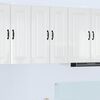 vidaXL K&uuml;chenschrank Kalmar 2 pcs Hochglanz Wei&szlig; 30 x 31 x 80 cm
