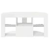 vidaXL Eck-LED-TV-Schrank Wandmontiert Hochglanz Wei&szlig; 100 x 40 x 50 cm