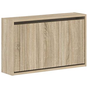 vidaXL Wandmontierter Schuhschrank ARNHEM 71 x 17 x 43 cm Sonoma-Eiche