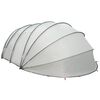 vidaXL Poolzelt Kuppel Grau 640 x 432 x 205 cm