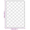vidaXL Ganzjahresbettdecke Gepolstert Schwarz 140 x 220 cm