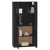 vidaXL Highboard Schwarz Holzwerkstoff