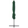 vidaXL Ampelschirm mit Stahl-Mast 250x250 cm Gr&uuml;n