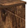 vidaXL Badezimmerschrank mit T&uuml;r Ger&auml;ucherte Eiche 30 x 35 x 192 cm