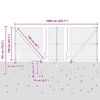 vidaXL Zaun mit Pfosten Gr&uuml;n 1,4 x 10 m Stahl und PVC