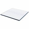 vidaXL Matratzenauflage Wei&szlig; 200 x 200 cm Jacquard Stoff