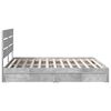 vidaXL Aufbewahrungsbett Beton Grau 200 x 200 cm Holzwerkstoff
