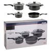 Excellent Houseware 7-tlg. Antihaft-Kasserollen-Set