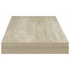 vidaXL Schwebendes Wandregal Eichefarben 60x23,5x3,8 cm MDF