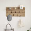 vidaXL Wandmontierter nachttisch Artisan-Eiche 80 x 40 x 12 cm