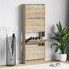 vidaXL Schuhschrank Eichen-Optik 59x17x150 cm Holzwerkstoff
