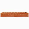 vidaXL Bettrahmen Wachsbraun 120 x 200 cm Massivholz Kiefer