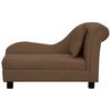 vidaXL Hundesofa mit Kissen Braun 83x44x44 cm Pl&uuml;sch