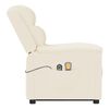 vidaXL Massagesessel mit Aufstehhilfe Creme Kunstleder