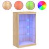 vidaXL Sideboard mit LED-Leuchten Sonoma-Eiche 60,5x37x100 cm