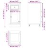 vidaXL Schrank SKI Honigbraun 40 x 46 x 81.5 cm Massives Kiefernholz