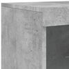 vidaXL Sideboard mit LED-Leuchten Betongrau 181,5x37x100 cm