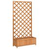 vidaXL Pflanzk&uuml;bel mit Spalier Braun 90x35x180 cm Massivholz Tanne