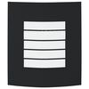 vidaXL Außenwandleuchte Schwarz 23.5 x 10.5 x 26 cm Edelstahl