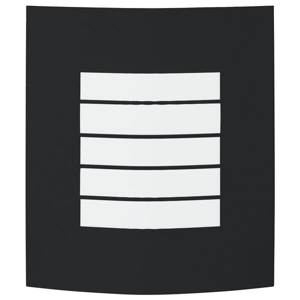 vidaXL Außenwandleuchte Schwarz 23.5 x 10.5 x 26 cm Edelstahl