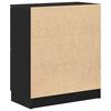 vidaXL Sideboard Schwarz Eichen-Optik 60 x 30 x 70 cm Holzwerkstoff