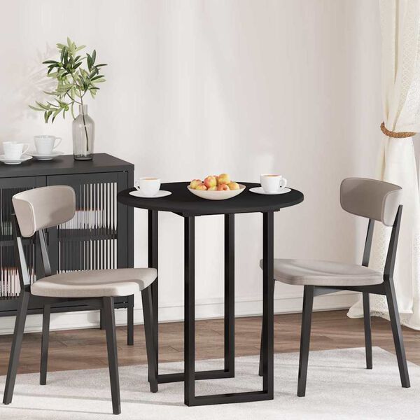 vidaXL Tischplatte Schwarz 70 x 70 x 1,5 cm Holzwerkstoff