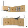 vidaXL 11-tlg. K&uuml;chenschrank-Set Lucca Artisan-Eiche Holzwerkstoff