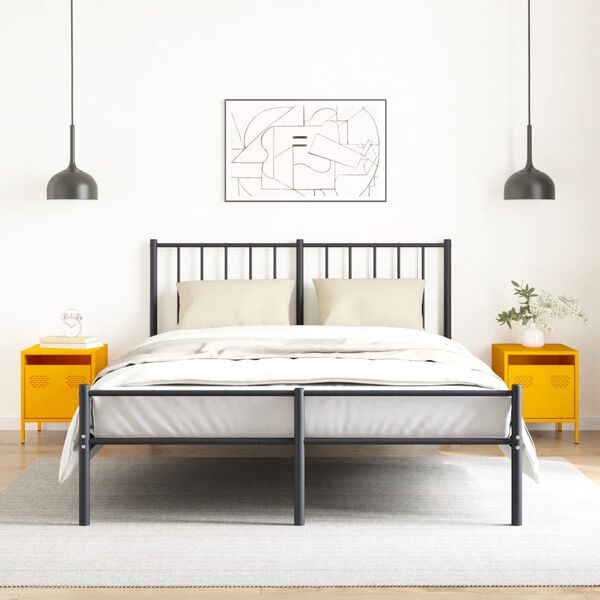 vidaXL Nachttische 2 Stk. Senfgelb 35x39x43,5 cm Stahl