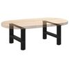 vidaXL Couchtischbeine Schwarz 2 Stk. 50x(30-31) cm Stahl