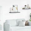 vidaXL Schweberegal Grau 60x23,5x3,8 cm MDF