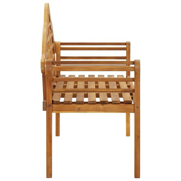 vidaXL Gartenbank 135 cm Massivholz Akazie